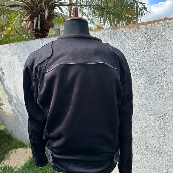 Speed and Strength Black Motorcycle Jacket Men Size L  XL RN#90261 - Picture 2 of 5